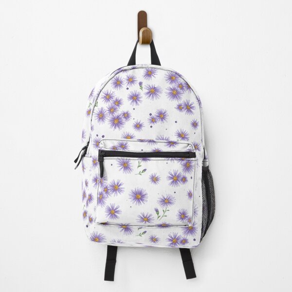 Item preview, purple Michaelmas daisies, lilac star-shaped flowers, daisies, wildflowers, floral pattern designed and sold by ArtbySvetik.