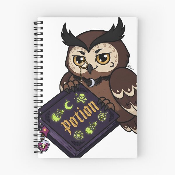 Item preview, Owl with Potion Book designed and sold by IllumeInk.