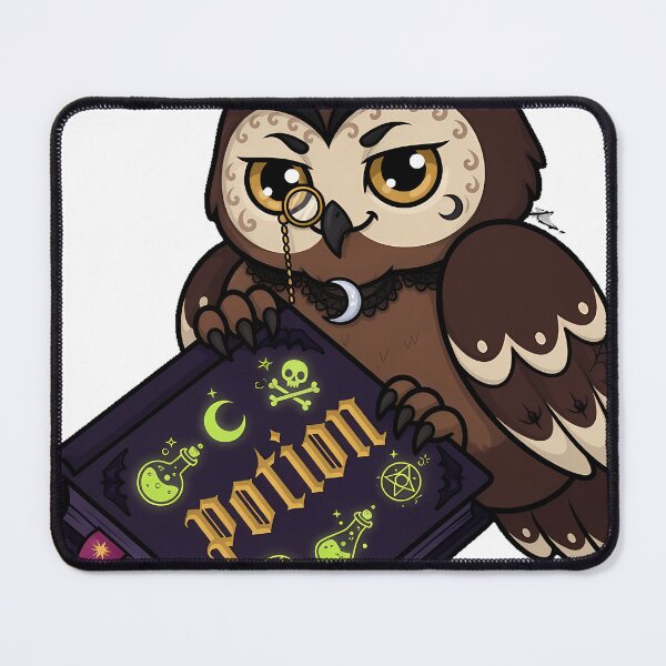 Item preview, Owl with Potion Book designed and sold by IllumeInk.