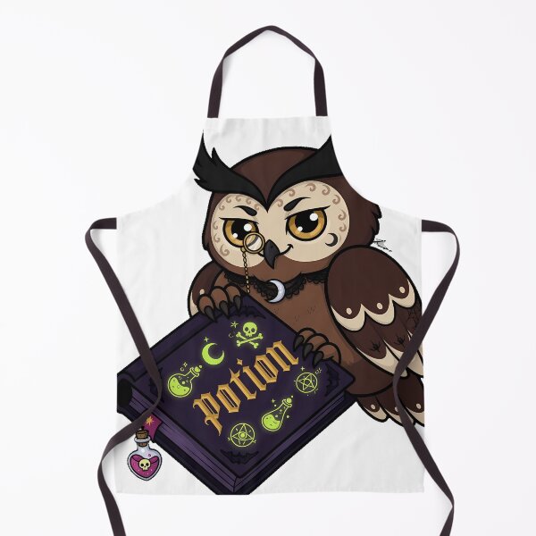 Item preview, Owl with Potion Book designed and sold by IllumeInk.
