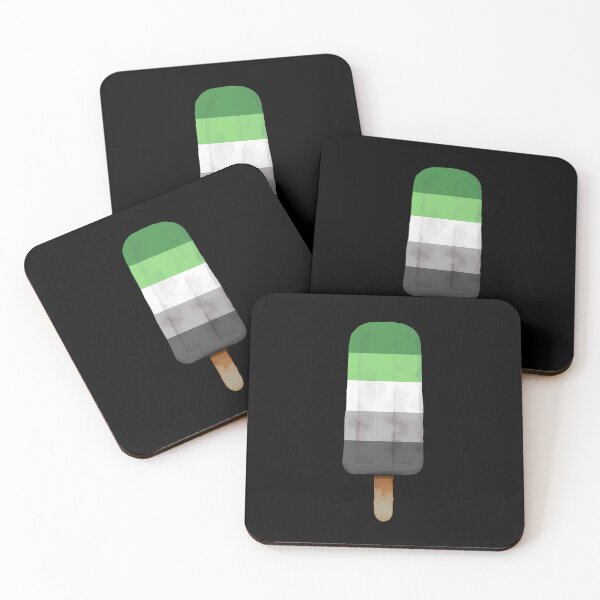 Item preview, Cute Aromantic Pride Flag Popsicle designed and sold by TackyTime.