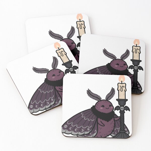 Item preview, Moth beside Candlestick designed and sold by IllumeInk.