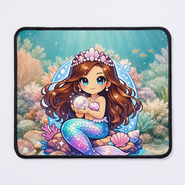 Item preview, Colorful Fantasy Mermaid Wall Art designed and sold by Black Signal.