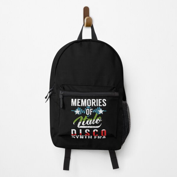 Item preview, Memories of Italo Disco Synth Era Distressed Black designed and sold by Graphroad.