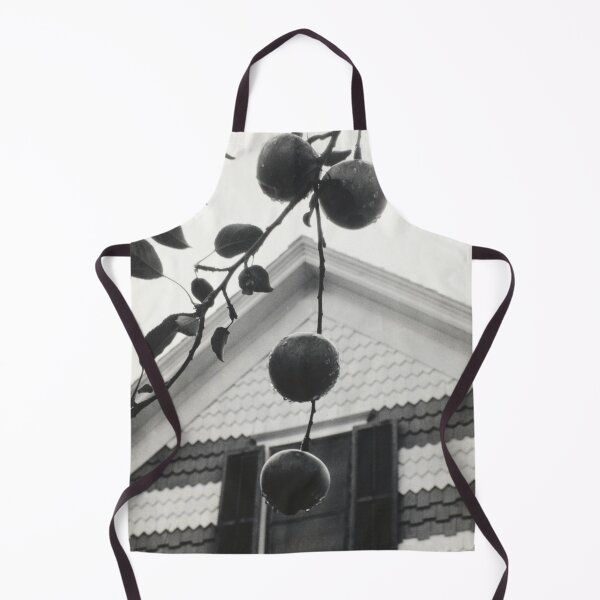 Item preview, Gable and Apples vintage 1922 farmhouse black and white photographic art print by Alfred Stieglitz designed and sold by Astrid Arkhangelsky.