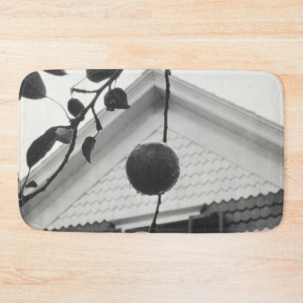Item preview, Gable and Apples vintage 1922 farmhouse black and white photographic art print by Alfred Stieglitz designed and sold by Astrid Arkhangelsky.