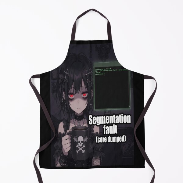 Item preview, Segmentation Fault (Core Dumped) - Goth Anime Programmer 3AM Coding designed and sold by Amber Sky Creations.