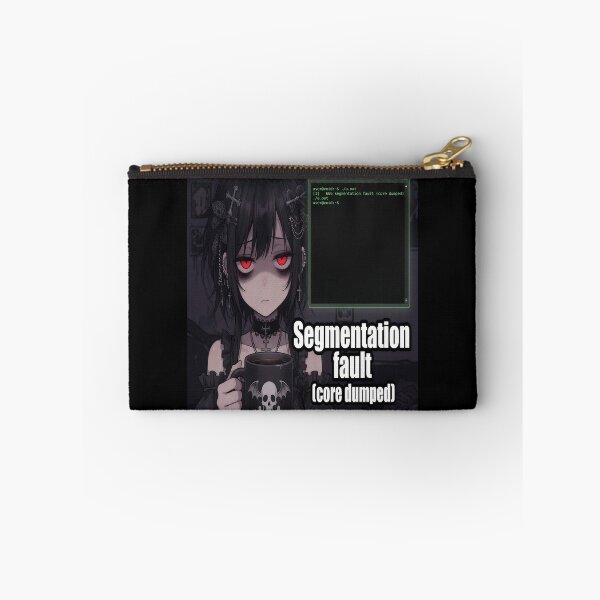 Item preview, Segmentation Fault (Core Dumped) - Goth Anime Programmer 3AM Coding designed and sold by Amber Sky Creations.