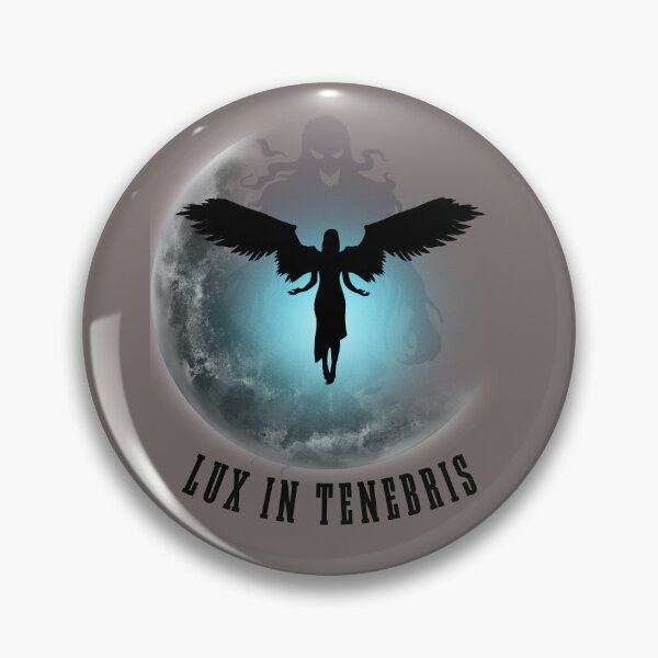 Item preview, Lux In Tenebris Light In Darkness Gothic Moon Angel designed and sold by AhmadAnnaPrints.