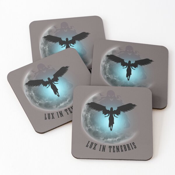Item preview, Lux In Tenebris Light In Darkness Gothic Moon Angel designed and sold by AhmadAnnaPrints.