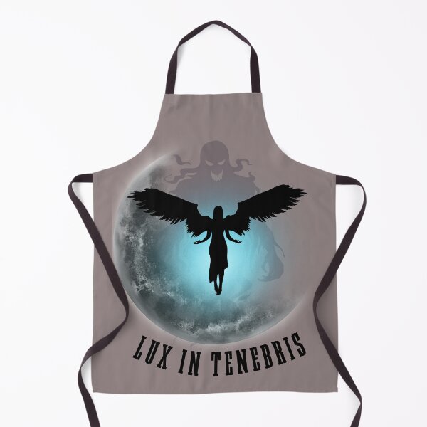Item preview, Lux In Tenebris Light In Darkness Gothic Moon Angel designed and sold by AhmadAnnaPrints.