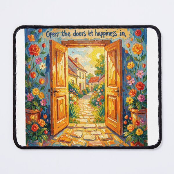Item preview, Open the doors let happiness in designed and sold by ZeusGallery.