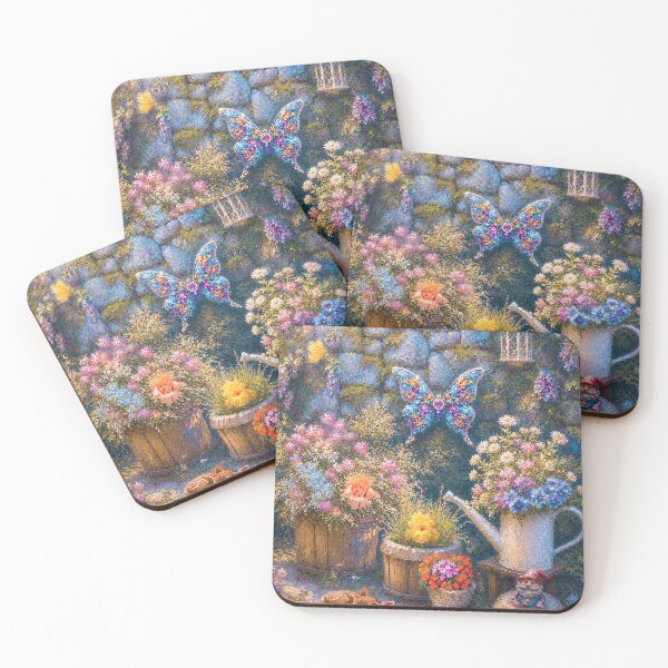 Item preview, FLOWERS BLESS THE BLUE WALL designed and sold by RiverDeeDesigns.