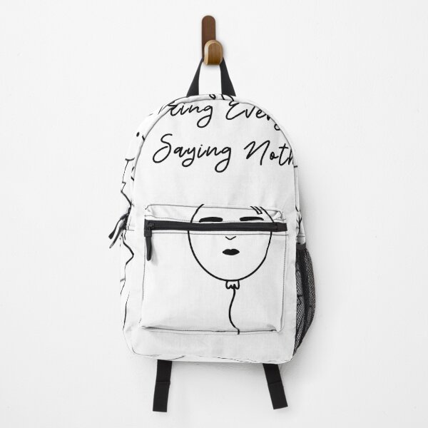 Item preview, Feeling Everything Saying Nothing | Minimalist Mental Health Line Art designed and sold by waikibi ⭐⭐⭐⭐⭐.