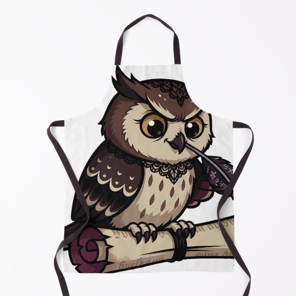 Item preview, Owl with Quill and Scroll designed and sold by IllumeInk.