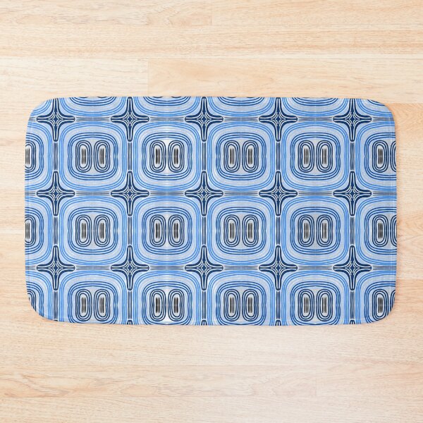 Item preview, Blue Concentric Circles Optical Pattern designed and sold by CO10store.