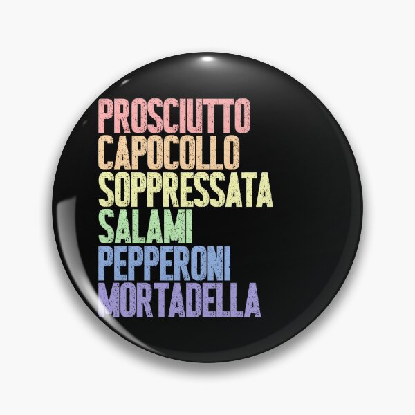 Item preview, Prosciutto Capocollo Soppressata Salami Pepperoni Mortadella Italian Cured Meats Foodie Lover designed and sold by RetroMini2026.