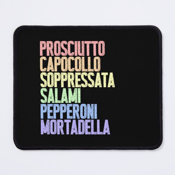 Item preview, Prosciutto Capocollo Soppressata Salami Pepperoni Mortadella Italian Cured Meats Foodie Lover designed and sold by RetroMini2026.