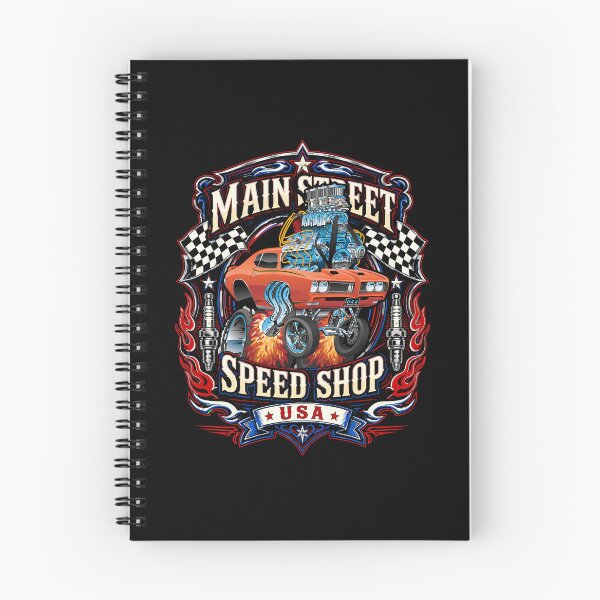 Item preview, Main Street Speed Shop USA Hotrod Muscle Car Design designed and sold by hobrath.