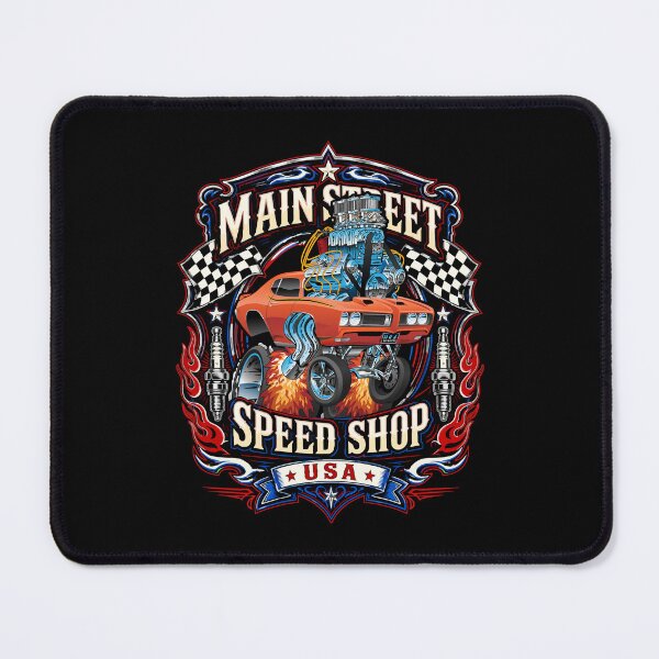 Item preview, Main Street Speed Shop USA Hotrod Muscle Car Design designed and sold by hobrath.