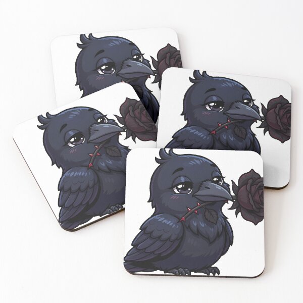 Item preview, Raven with Black Rose designed and sold by IllumeInk.