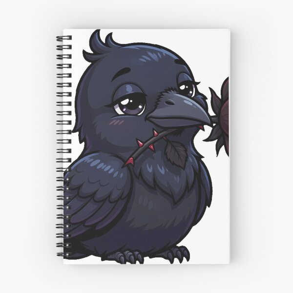 Item preview, Raven with Black Rose designed and sold by IllumeInk.