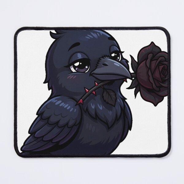 Item preview, Raven with Black Rose designed and sold by IllumeInk.