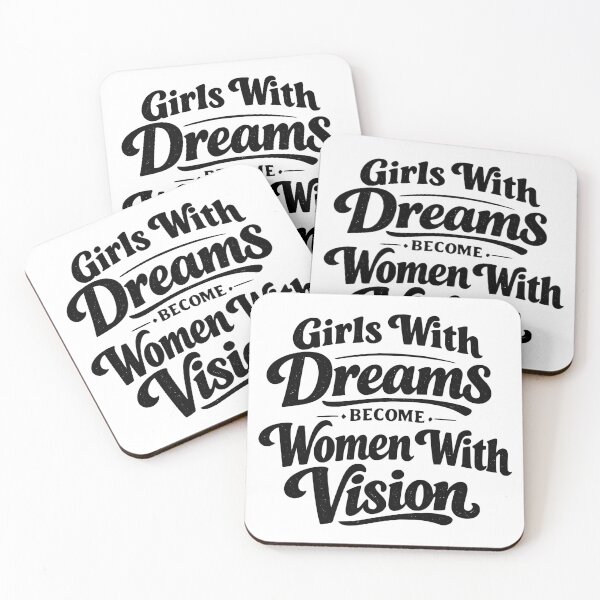Item preview, Girls with Dreams Become Women with Vision Shirt | Inspirational Feminist Quote Vintage Retro Typography Gift designed and sold by Velora Printss.