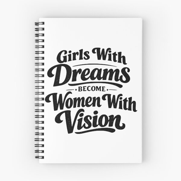 Item preview, Girls with Dreams Become Women with Vision Shirt | Inspirational Feminist Quote Vintage Retro Typography Gift designed and sold by Velora Printss.