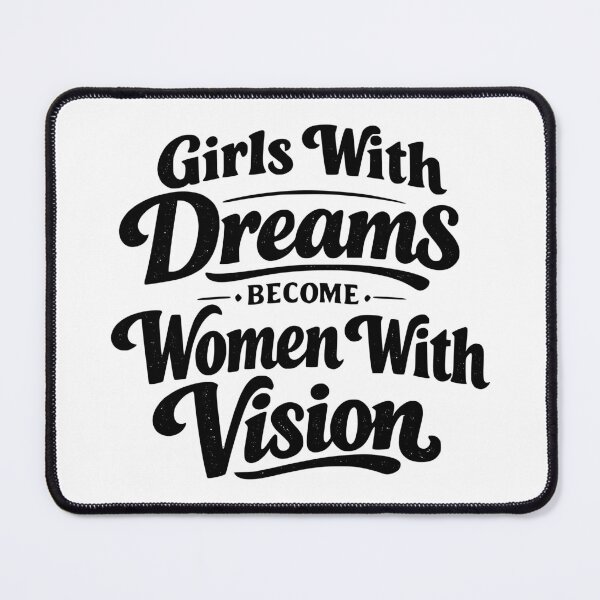 Item preview, Girls with Dreams Become Women with Vision Shirt | Inspirational Feminist Quote Vintage Retro Typography Gift designed and sold by Velora Printss.