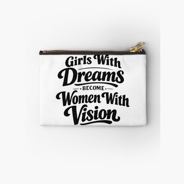 Item preview, Girls with Dreams Become Women with Vision Shirt | Inspirational Feminist Quote Vintage Retro Typography Gift designed and sold by Velora Printss.