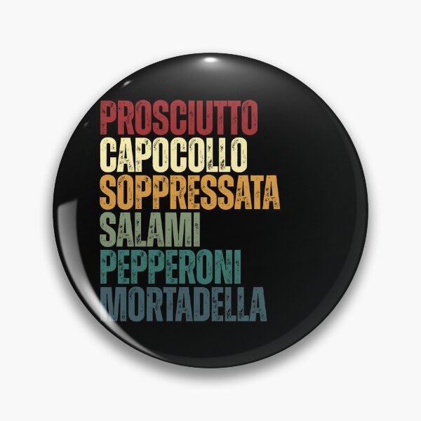 Item preview, Prosciutto Capocollo Soppressata Salami Pepperoni Mortadella Italian Deli Cured Meat Lover designed and sold by RetroMini2026.