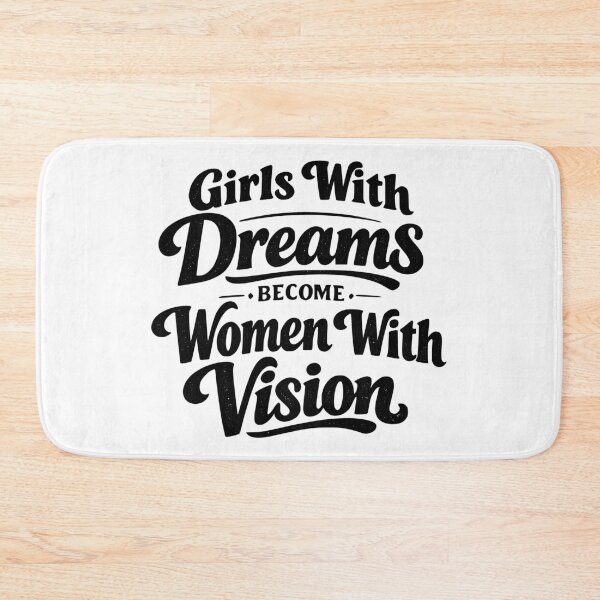 Item preview, Girls with Dreams Become Women with Vision Shirt | Inspirational Feminist Quote Vintage Retro Typography Gift designed and sold by Velora Printss.