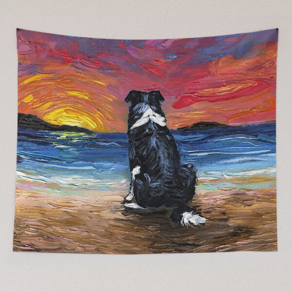 Item preview, Beach Days - Border Collie designed and sold by AjaTrier.