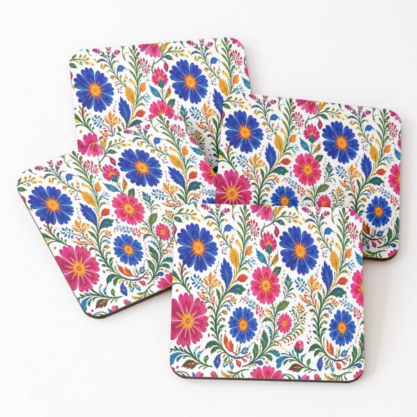 Item preview, Vibrant Mexican Folk Floral Seamless Pattern designed and sold by lavanya11.