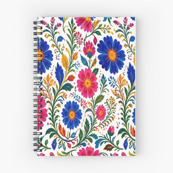 Item preview, Vibrant Mexican Folk Floral Seamless Pattern designed and sold by lavanya11.