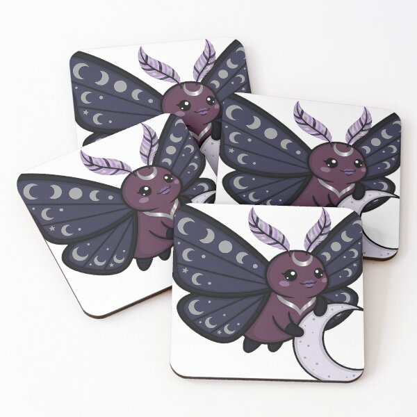 Item preview, Moth beside Full Moon designed and sold by IllumeInk.