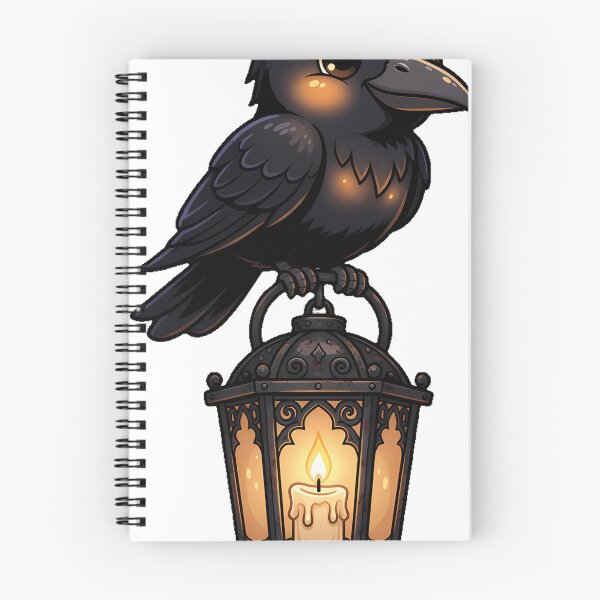 Item preview, Crow with Lantern designed and sold by IllumeInk.