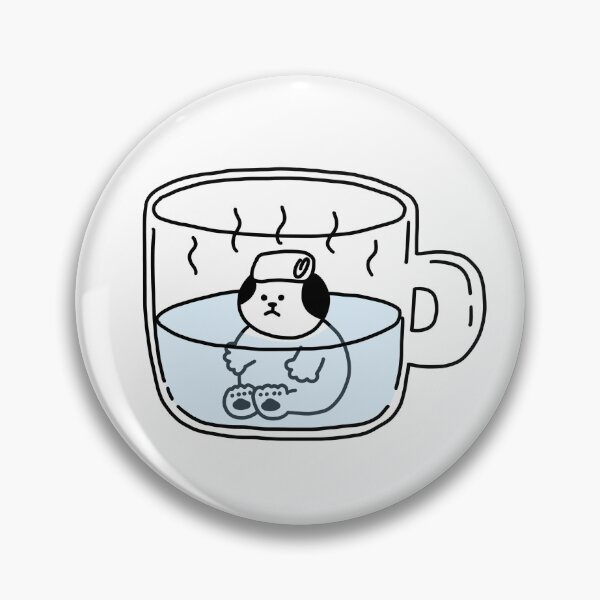 Item preview, a Cat taking a warm bath in a mug designed and sold by superbaechoo.