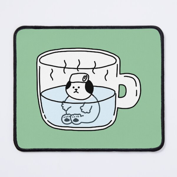 Item preview, a Cat taking a warm bath in a mug designed and sold by superbaechoo.