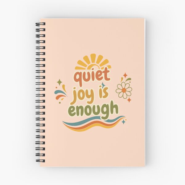 Item preview, Quiet Joy Is Enough – Spiritual Self Care Quote Artwork designed and sold by CosmicQuietLab.