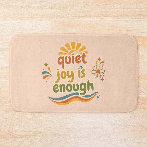 Item preview, Quiet Joy Is Enough – Spiritual Self Care Quote Artwork designed and sold by CosmicQuietStudio.