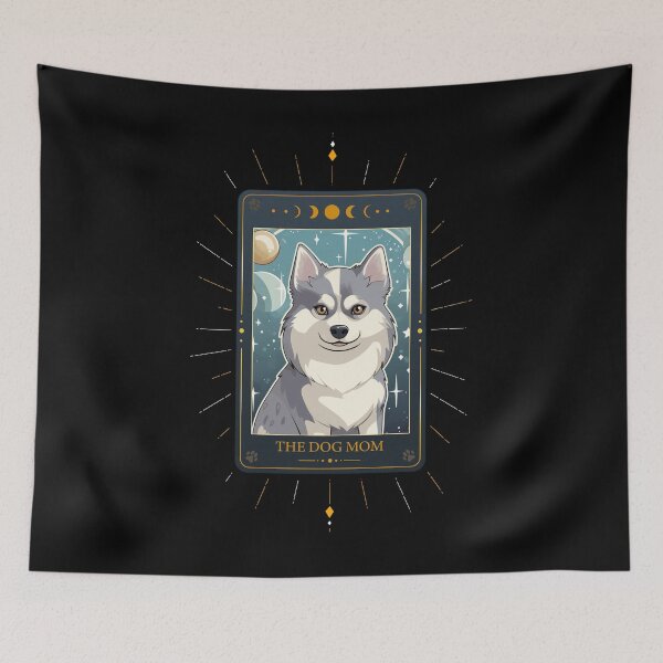 Item preview, Funny Alaskan Klee Kai Tarot Card Dog Mothers Day Mom designed and sold by rafaeltto.