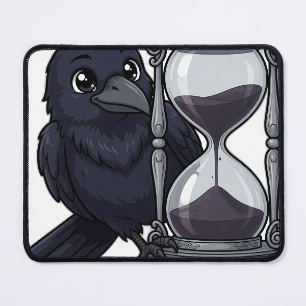 Item preview, Raven with Hourglass designed and sold by IllumeInk.