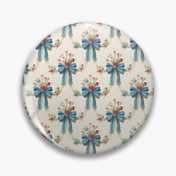 Item preview, Vintage Distressed Blue and Red Floral Pattern designed and sold by LouieVanille.