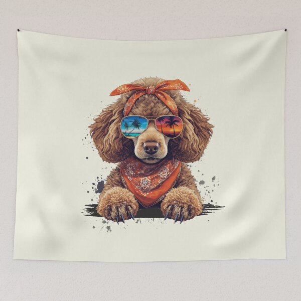 Item preview, COOL SUMMER POODLE DOG designed and sold by BKDIGITALSHOP.
