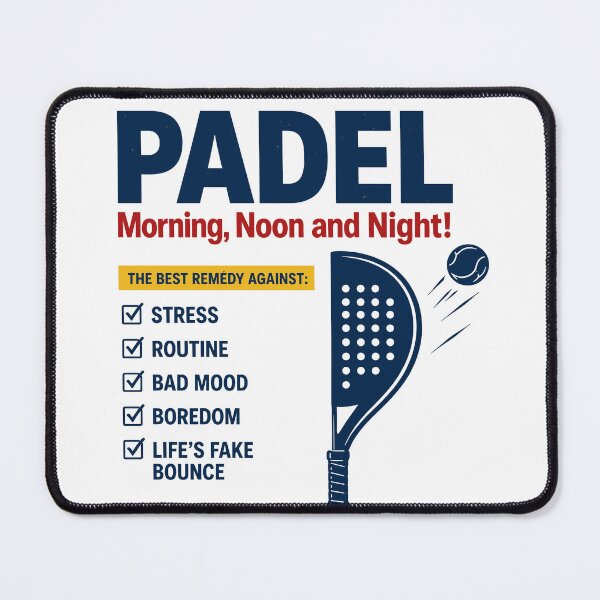 Item preview, Padel morning, noon, night designed and sold by PadelAtlas.