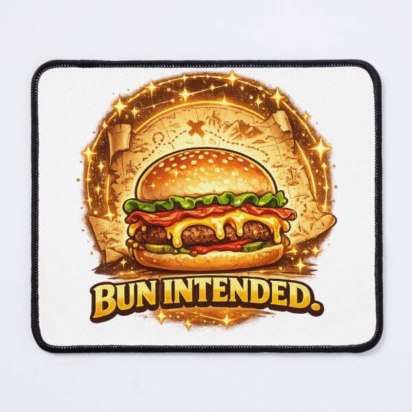 Item preview, Bun Intended: Wordplay Pun Cheeseburger Humor Comedy designed and sold by irfanshikh.