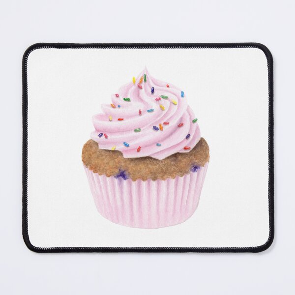 Item preview, Cute Pink Watercolor Cupcake designed and sold by dpesheva-art.