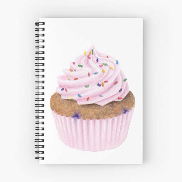 Item preview, Cute Pink Watercolor Cupcake designed and sold by dpesheva-art.